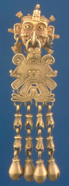Pendente del dio del vento Ehecatl, Miztec da Mixtec
